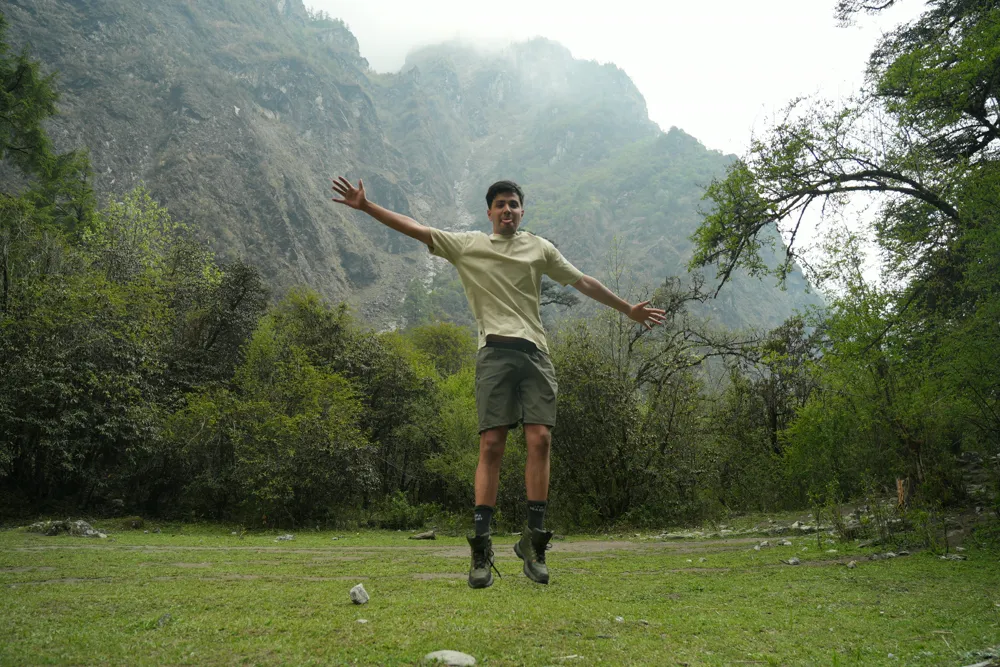 leap of joy - langtang trail